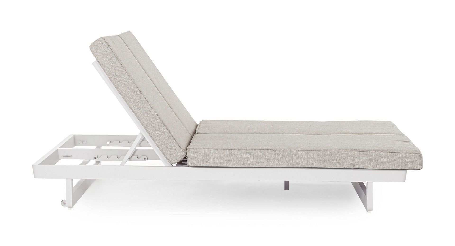 Двуспальная Садовая кровать с откидной спинкой из ткани BIZZOTTO Infinity ARCH-00146057 - Вид №3