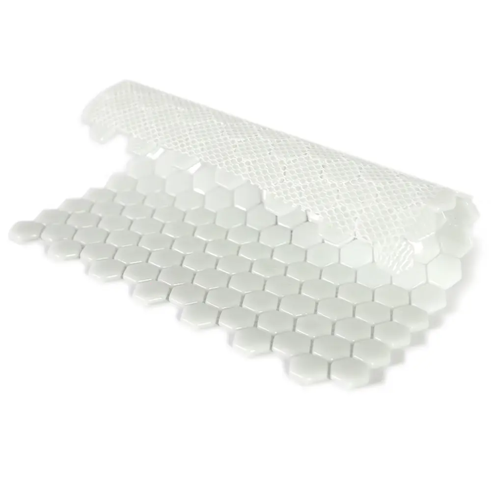 Мозаика стеклянная Natural STP-WH001-HEX 29x29 см цвет белый Santreyd Steppa STLM-2090984 - Вид №2