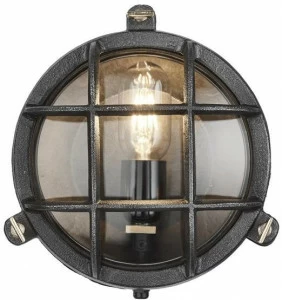 Industville Настенный светильник из алюминия Bulkhead Bk-ip65-owl6-bk-bw-r