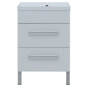 Тумба под раковину Sensea Аврора напольная/подвесная 58 см цвет белый