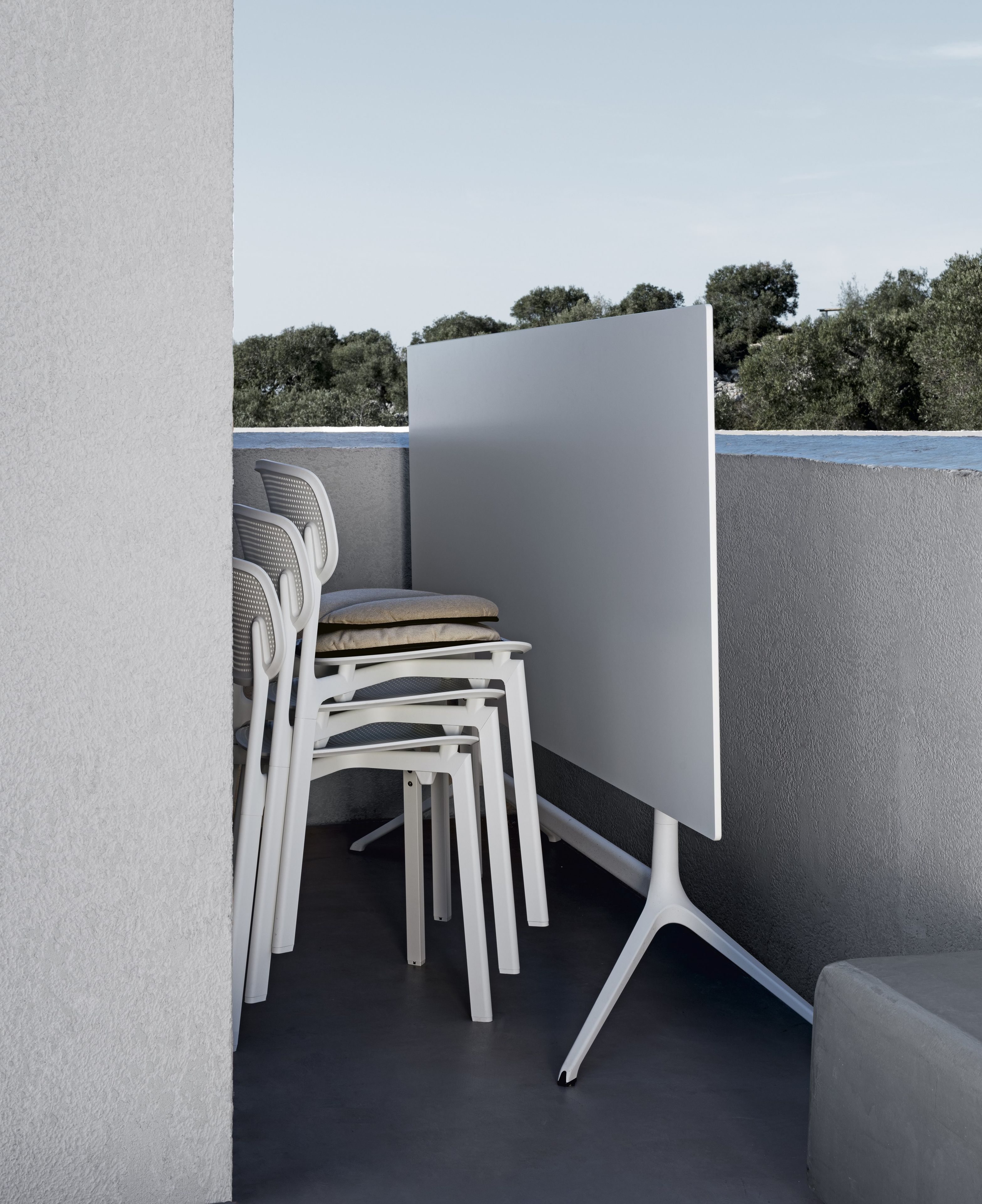 Прямоугольный стол с откидным верхом из литого алюминия Kristalia ARCH-00096698 - Вид №10