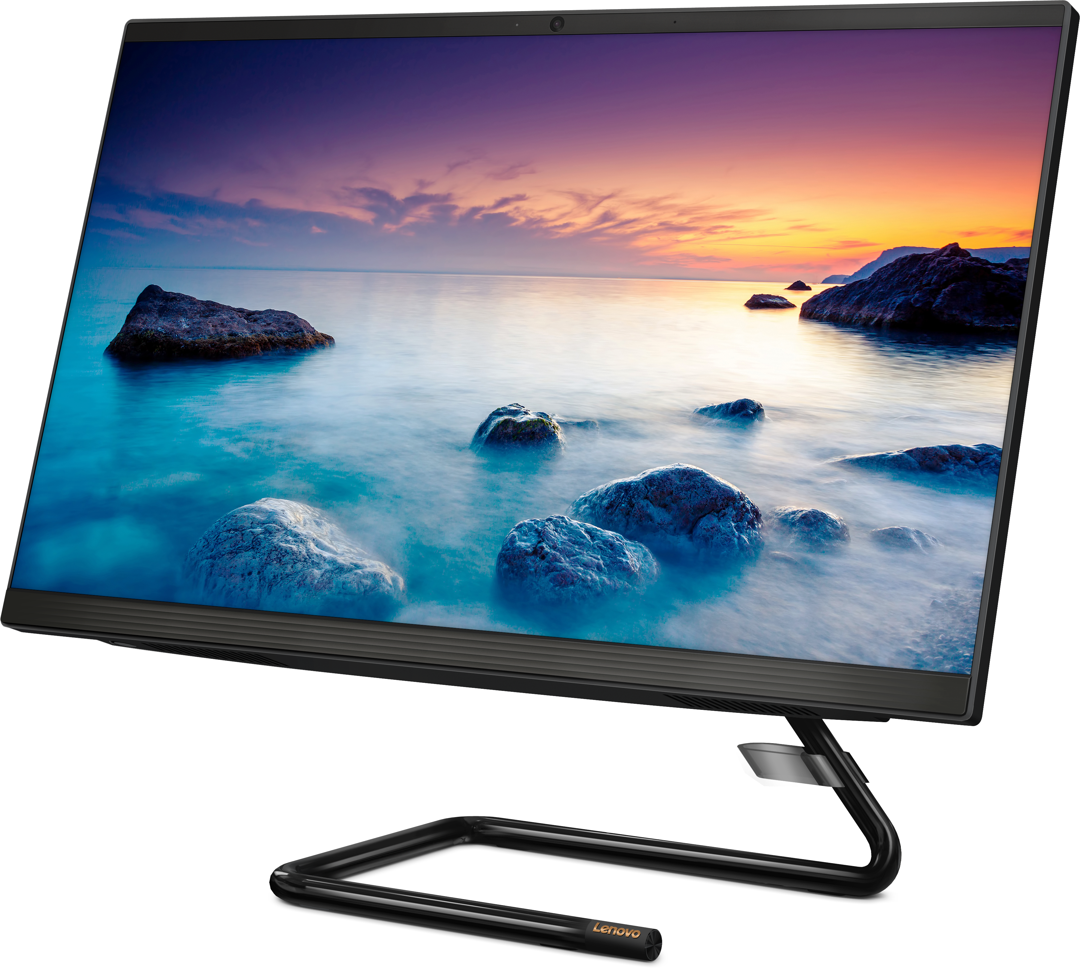 F0EW002CRK ideacentre aio 3 24are05 23.8"(1920x1080)/amd ryzen 3 4300u(2.7ghz)/4096mb/256ssdgb/dvdrw/int:amd radeon/bt/wifi/war 1y/6kg/black/w10 + keyboard, mouse usb Lenovo Santreyd  - Вид №4