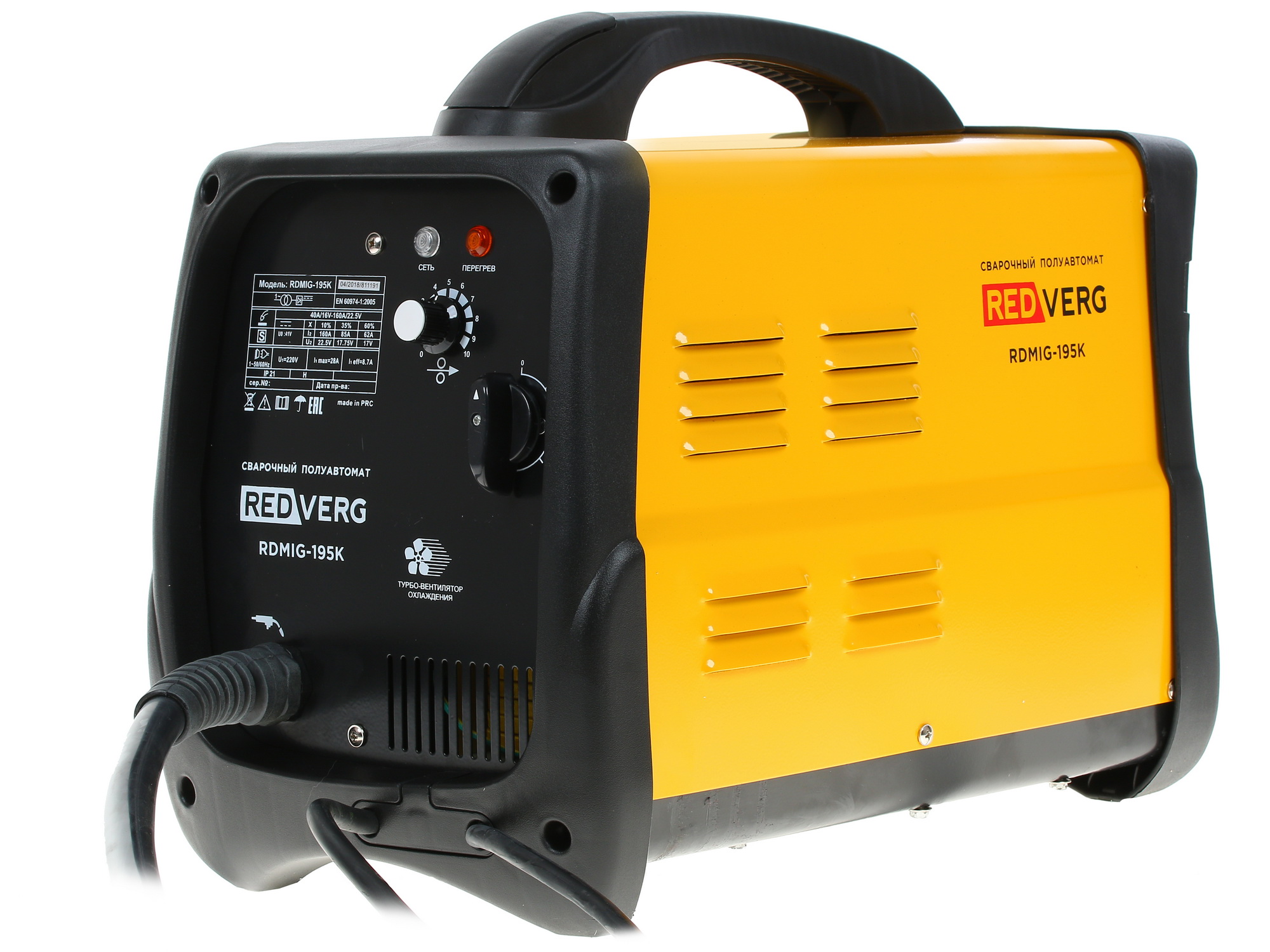 Сварочный аппарат RedVerg RDMIG-195K 1075533 STDN-0027816 - Вид №3