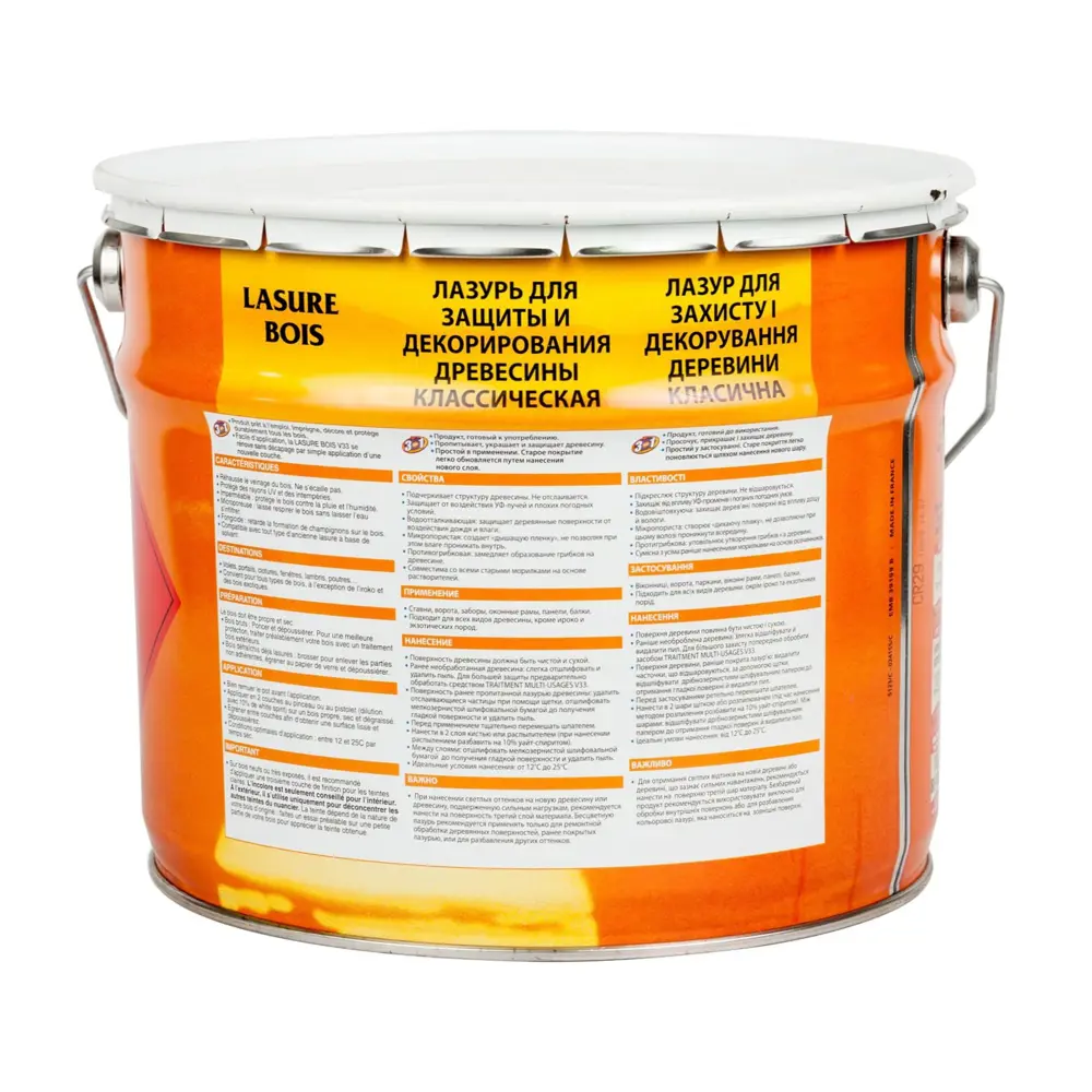 Антисептик V33 полуглянцевый прозрачный 10 л STLM-2173368 - Вид №1