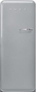 FAB28LSV5 Холодильник / отдельностоящий однодверный холодильник, стиль 50-х годов, 60 см,серебристый, петли слева SMEG