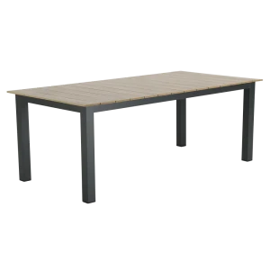 Стол садовый Naterial Clara 200x100x75 см алюминий цвет коричнево-серый