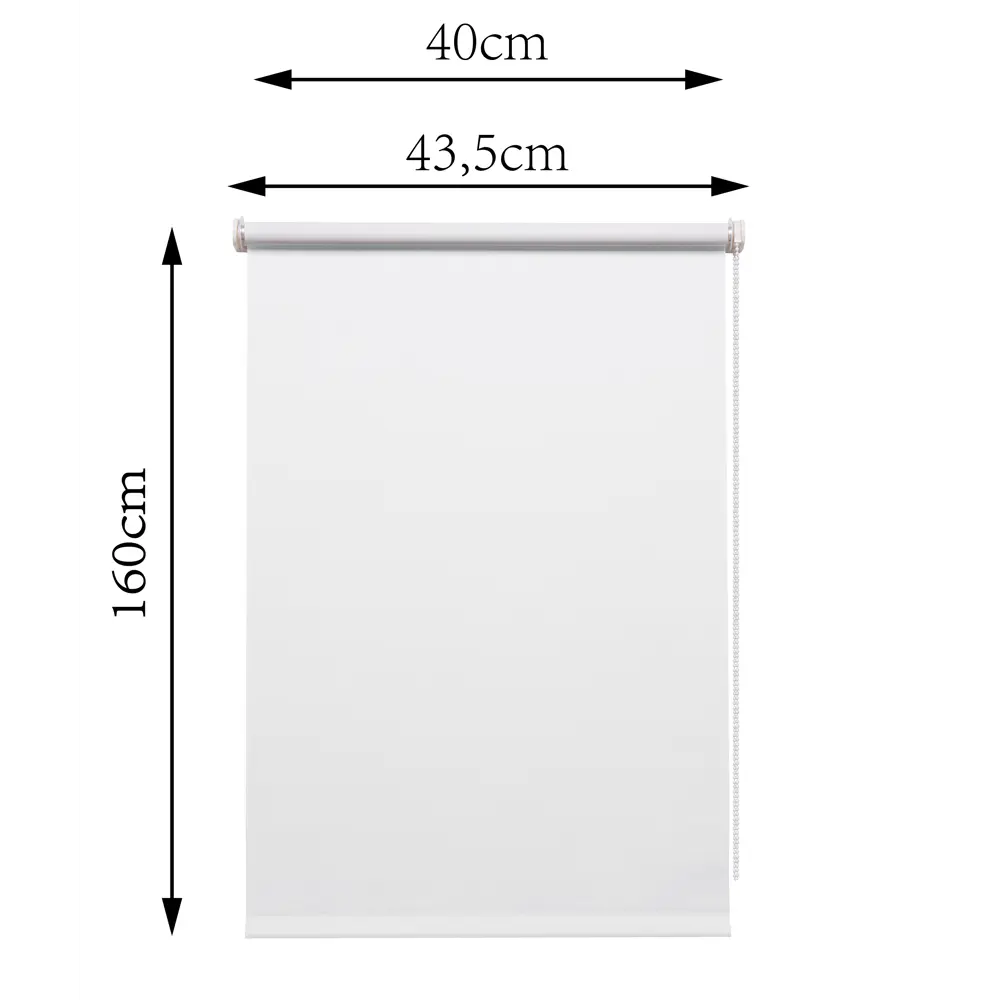 Штора рулонная блэкаут Inspire Santos 40x160 см белая White 0 STLM-2188690 - Вид №11