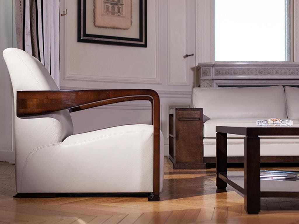 Кожаное кресло с подлокотниками HUGUES CHEVALIER Iconic ARCH-00026583 - Вид №1