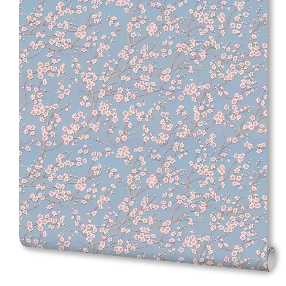 Обои флизелиновые Артекс Весна синие 1.06 м 10799-05Э STLM-2050505