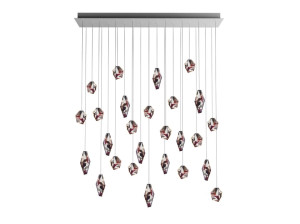 Подвесная люстра с прямоугольной розеткой