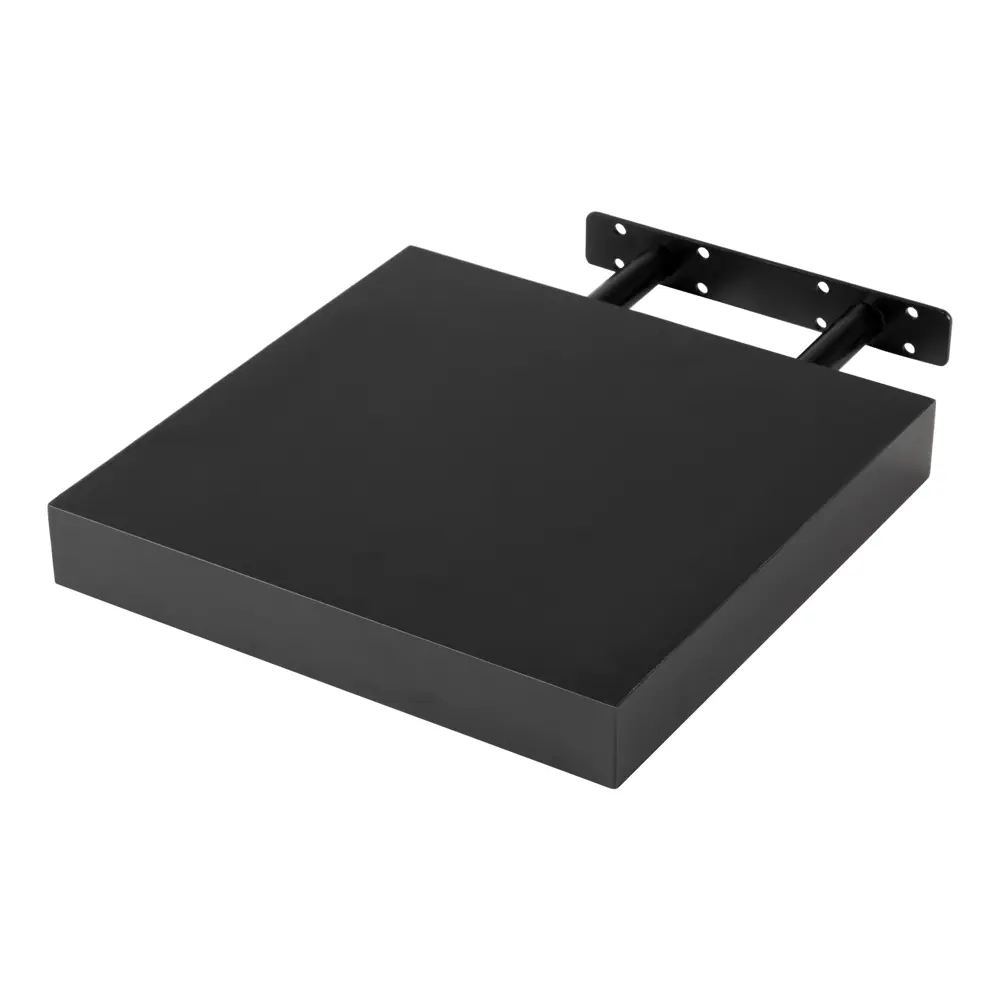 Настенная полка KONSENSA 23x23.5 см со скрытым креплением МДФ цвет черный STLM-2023406 - Вид №4