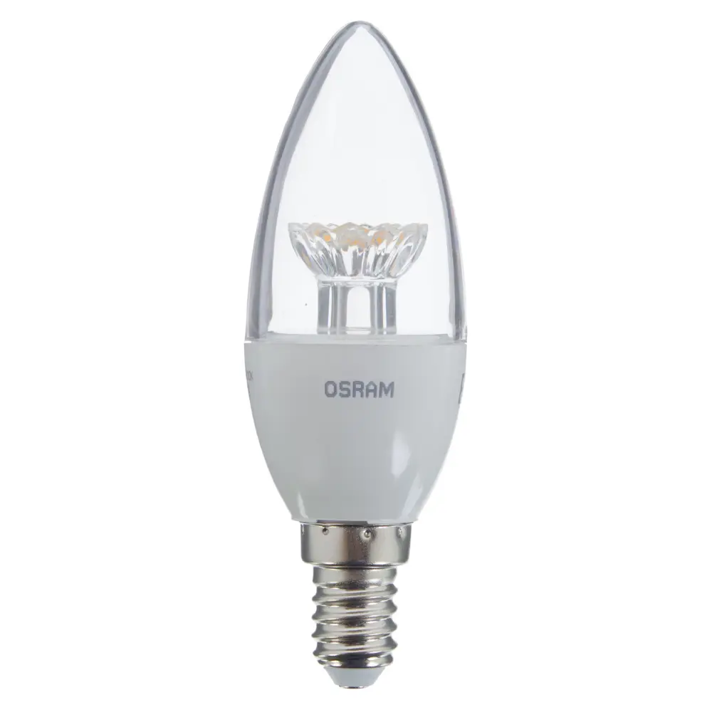 Лампа светодиодная Osram свеча E14 6 Вт 470 Лм свет тёплый белый 14752326 STLM-2111008 