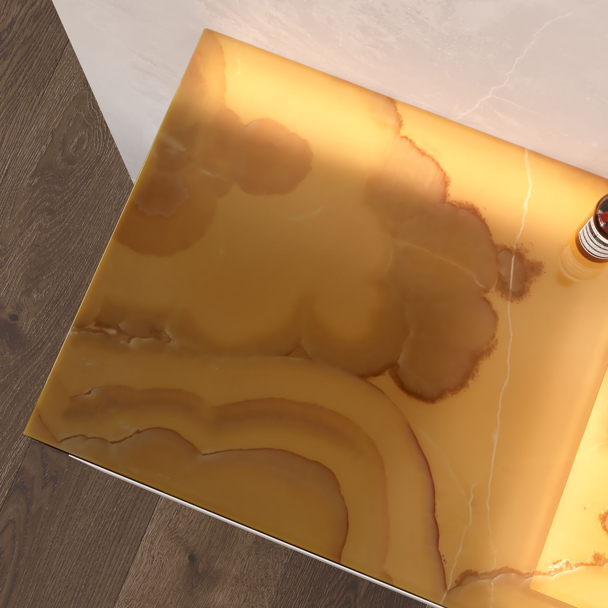 Двойная подвесная раковина Corian® с столешницей RILUXA ANDROMEDA PLUS SLIM MARBLE ARCH-00061425 - Вид №8