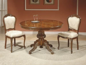 SCAPPINI & C Раздвижной круглый деревянный стол с основанием 4 звезды 35th anniversary 150/ie