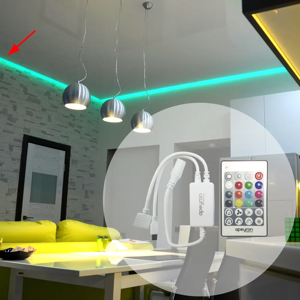 APEYRON Контроллер RGBW для светодиодных лент с пультом ДУ 82976367 STLM-0038394 - Вид №5