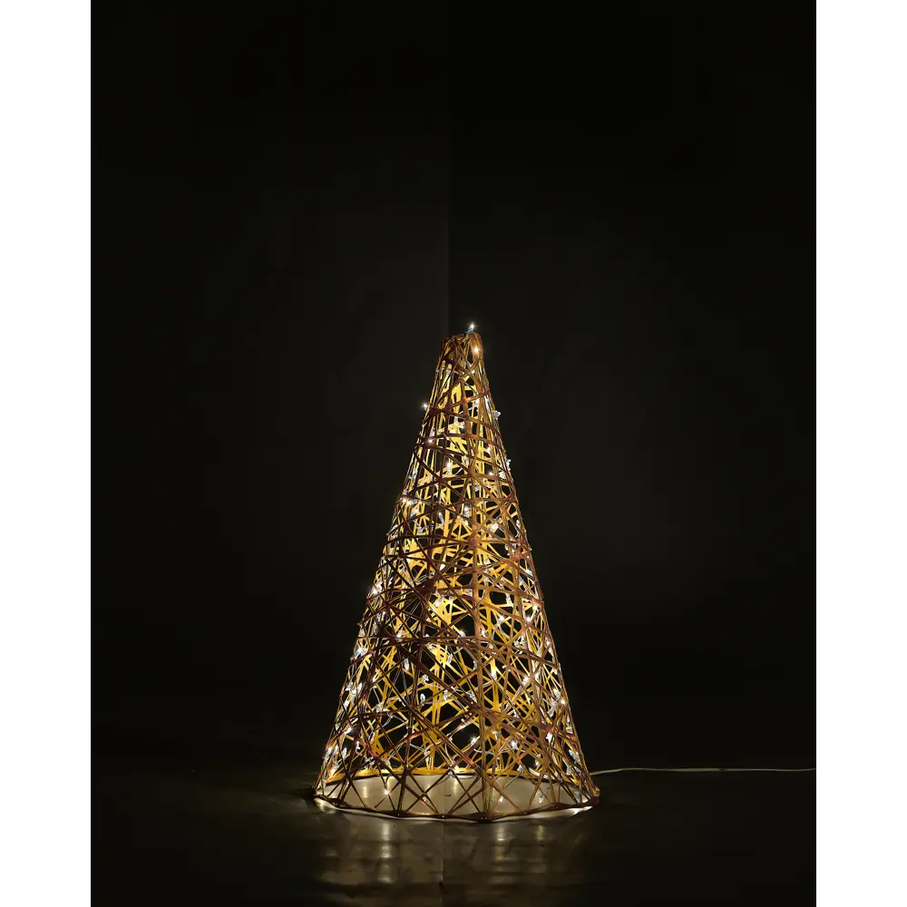 Электрическая светящиеся фигура Конус 300 LED 70x100x70 см теплый белый свет 86164023 STLM-2131491 AJURIO 