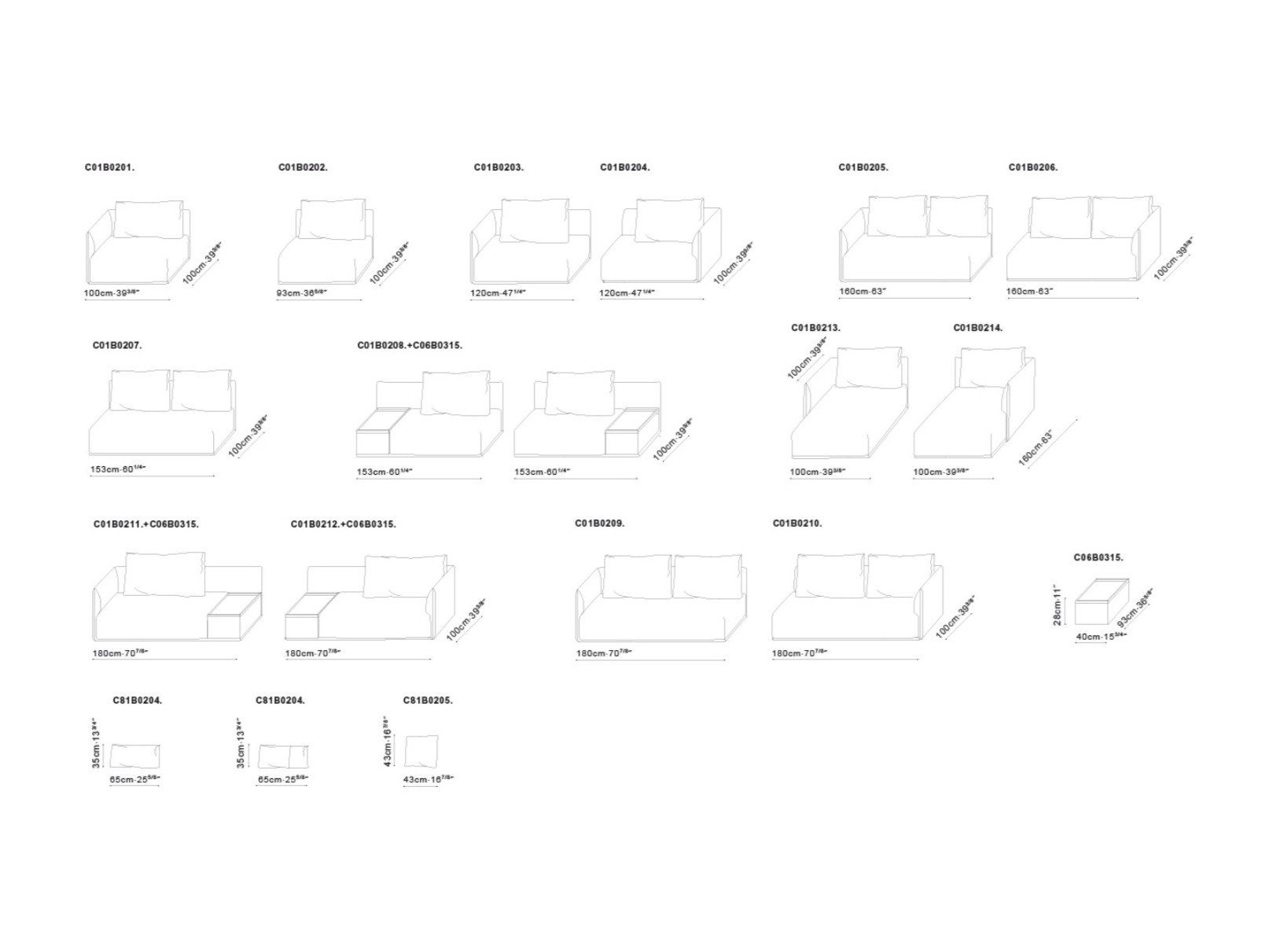 Модульный тканевый диван с полуостровом CAMERICH ELAN ARCH-00058493 - Вид №4