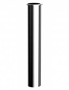 050500 000 00  Регулируемая трубка для дизайнерского сифона для умывальника, Л. 200 мм, хромированный металл Valentin Хром