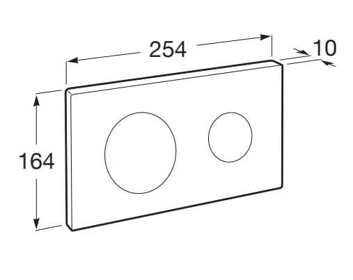 Панель управления для механического туалета Roca In-Wall Systems ARCH-00121856 - Вид №2