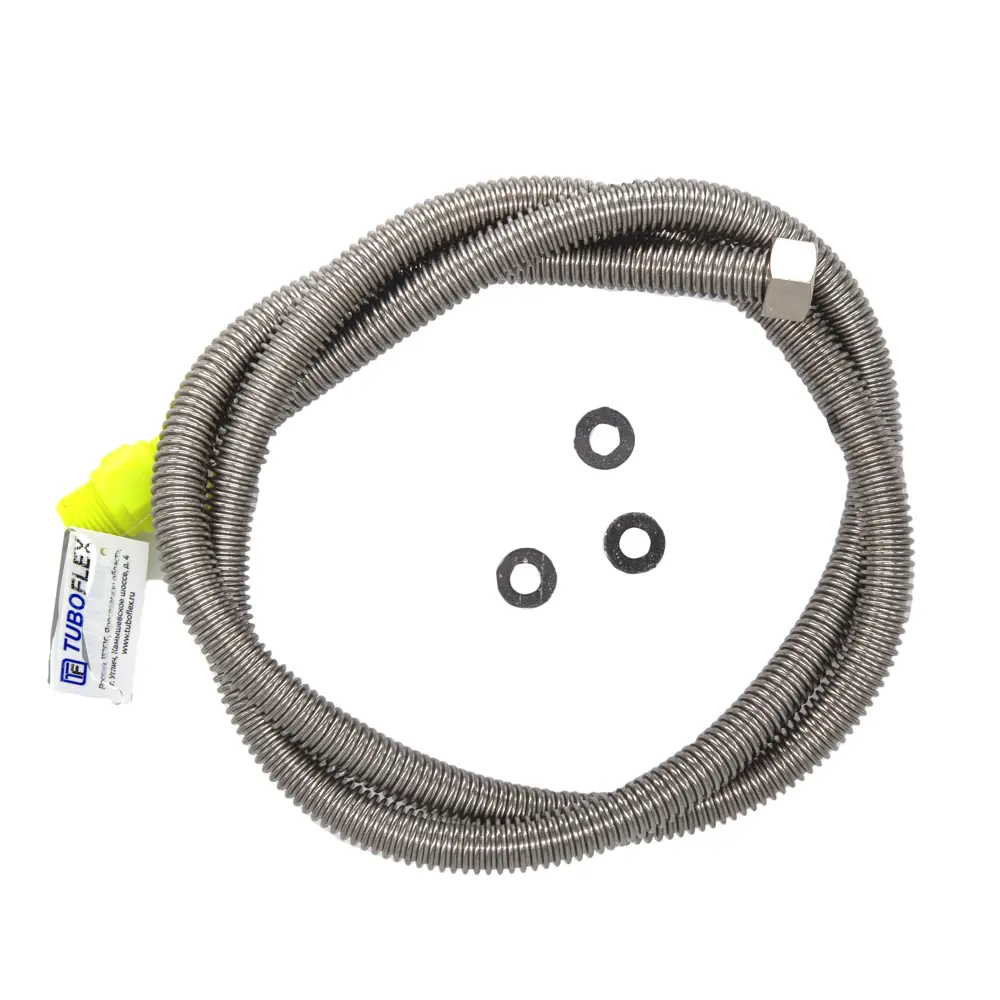 Подводка газовая сильфонная диэлектрическая Tuboflex 1/2" ВР 200 см нержавеющая сталь STLM-2097070