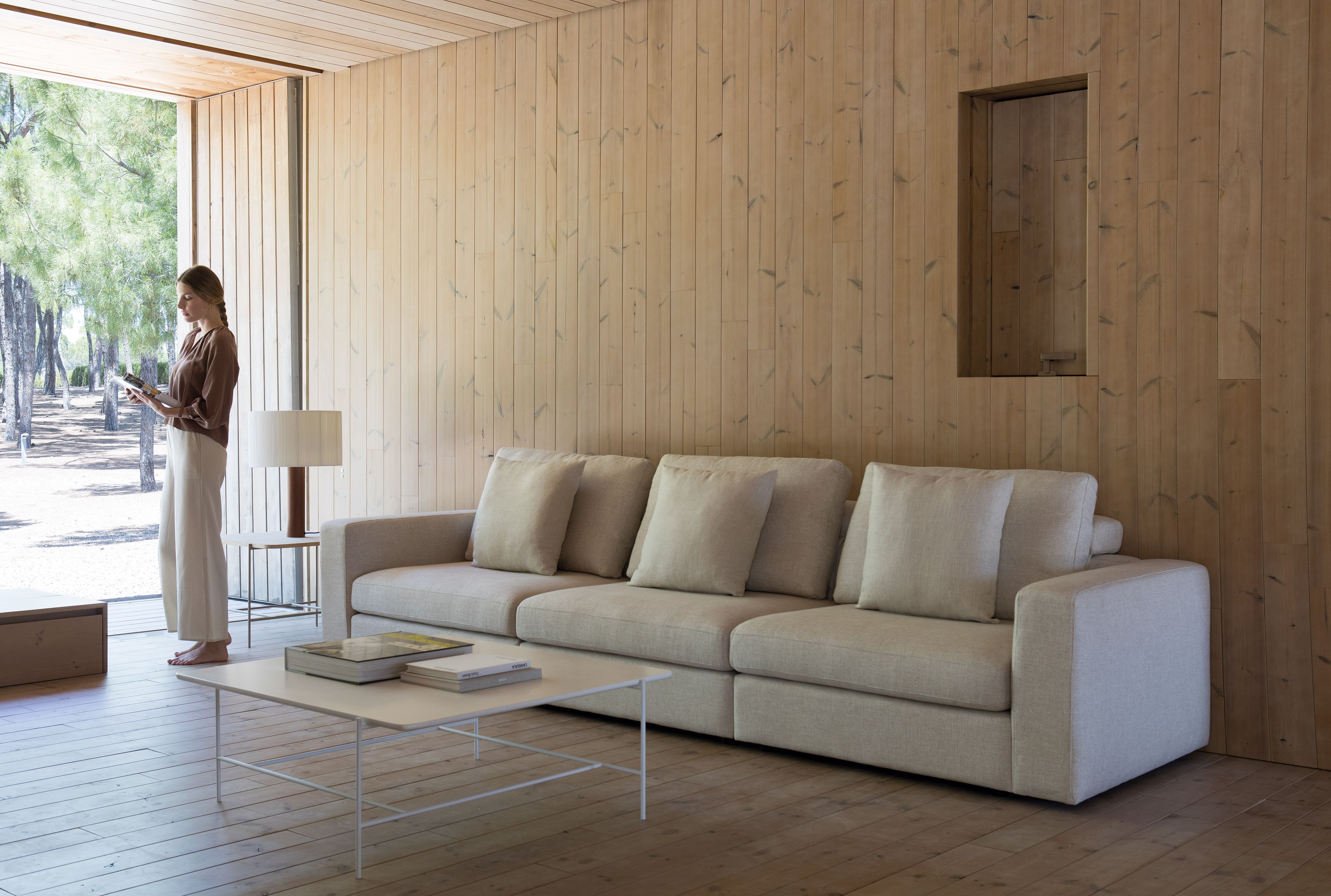 3-местный тканевый диван Lebom LOMBARD ARCH-00141746 - Вид №1