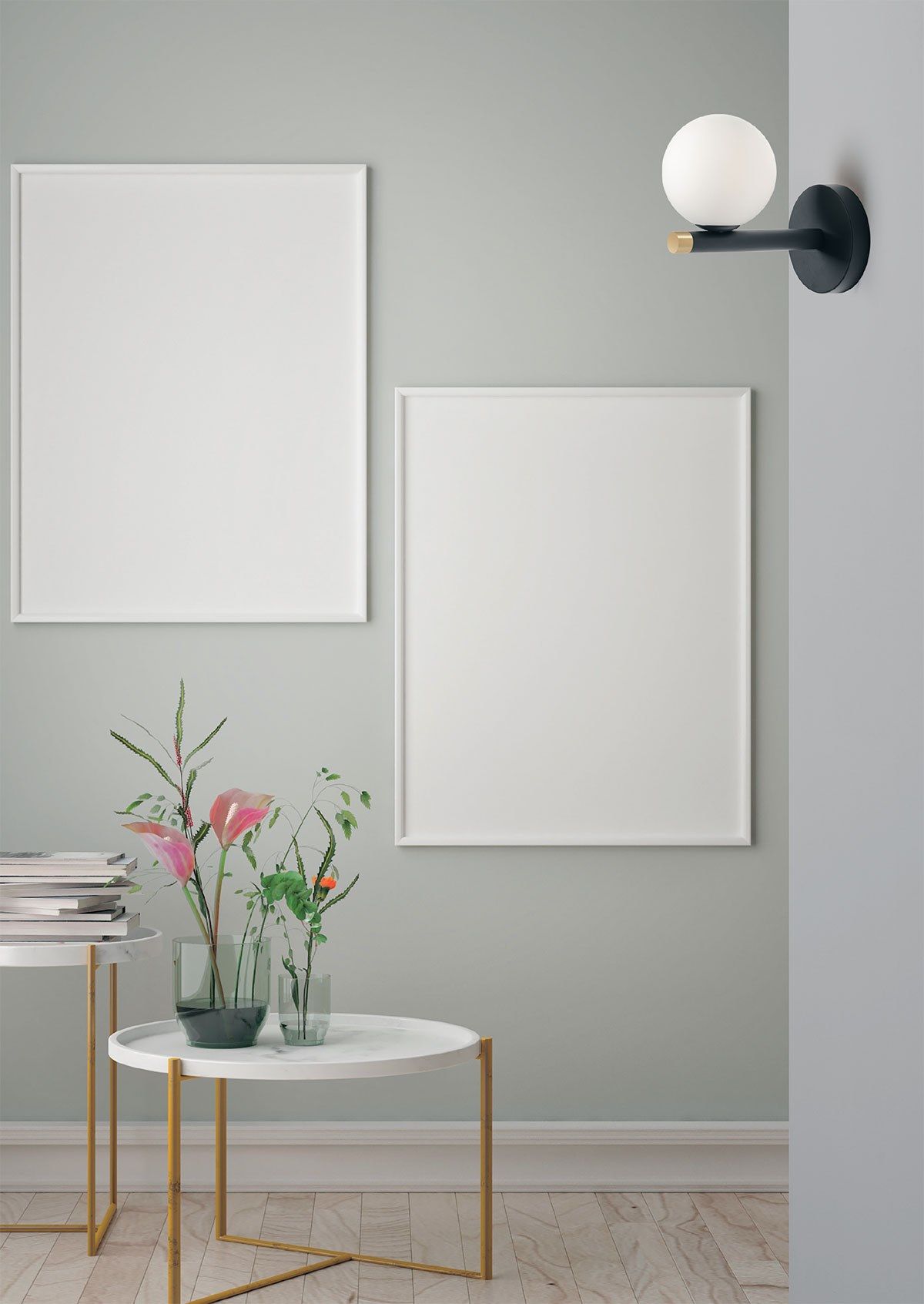 Металлические и опаловые стеклянные бра Miloox ARCH-00011378 - Вид №2