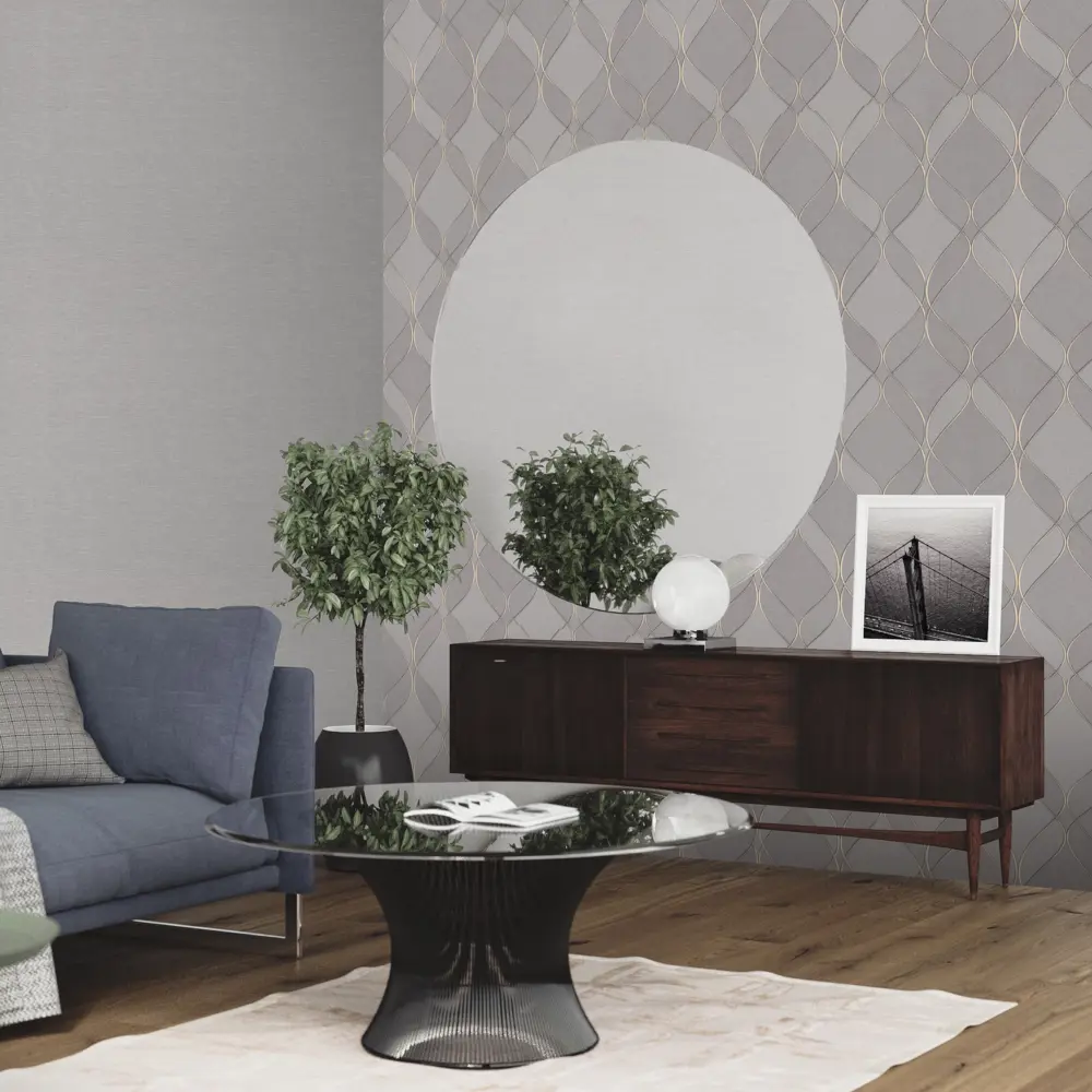 Обои флизелиновые Monte Solaro Mayfair серые 1.06 м MS9139-23 STLM-2022354 - Вид №3