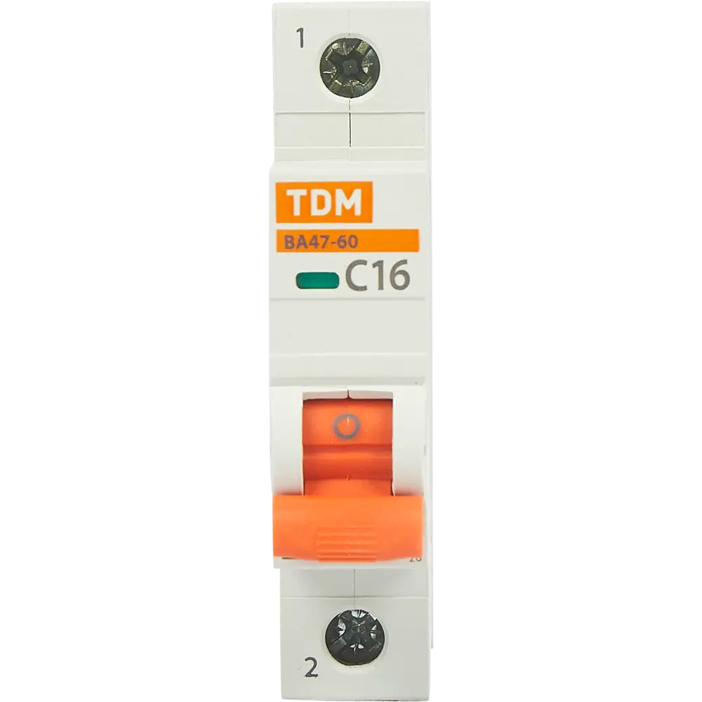 Автоматический выключатель TDM Electric ВА47-60 1P C16 А 6 кА SQ0223-0077 STLM-2150696 - Вид №1