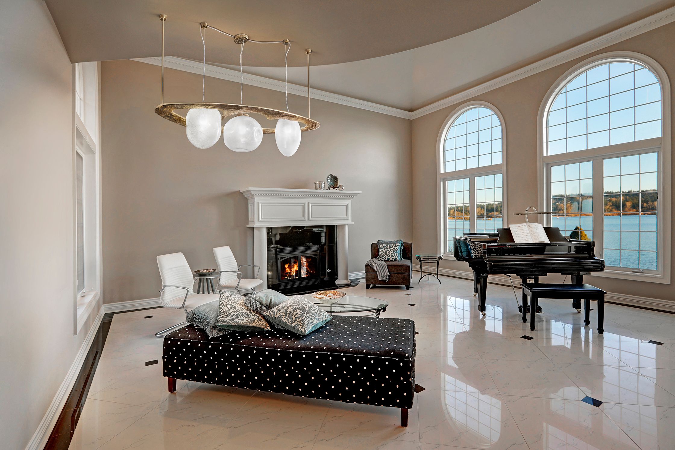 Подвесной светильник из дутого стекла и металла Patrizia Volpato Камень ARCH-00103808 - Вид №2