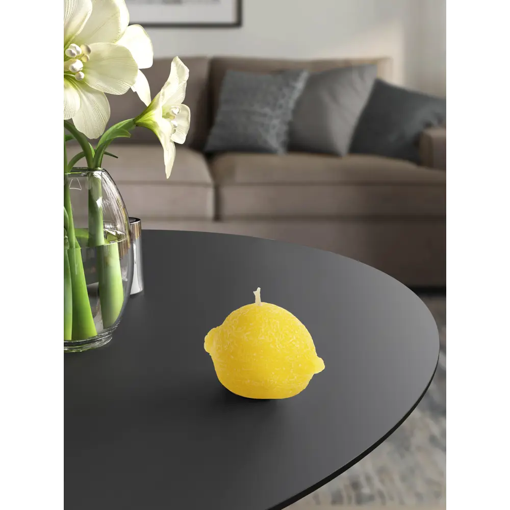 Свеча формовая Лимон желтая 5 см Santreyd STLM-2193714 - Вид №3