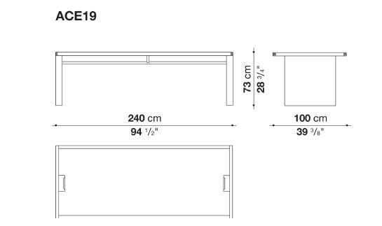Прямоугольный рабочий стол B&B Italia Project AC Executive ARCH-00120250 - Вид №3