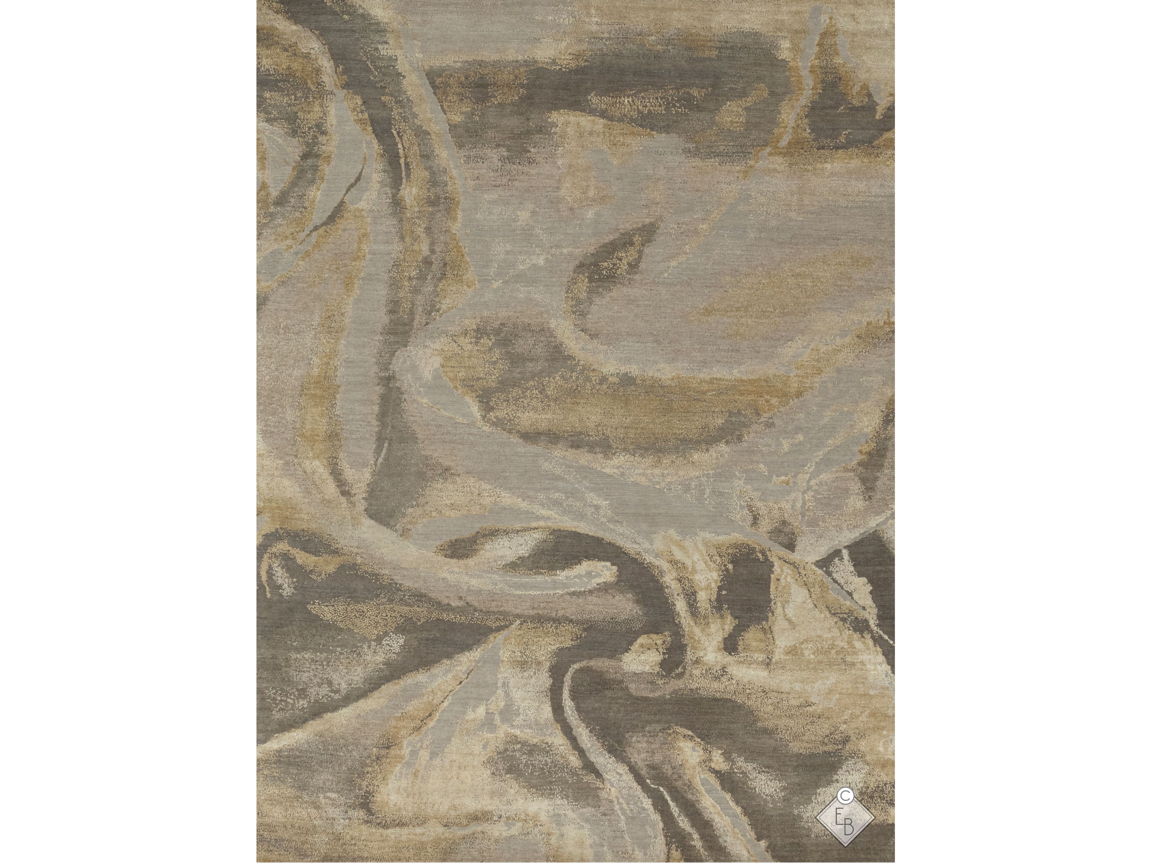 Прямоугольный ковер из шелка и шерсти Edition Bougainville Inspiration ARCH-00142412