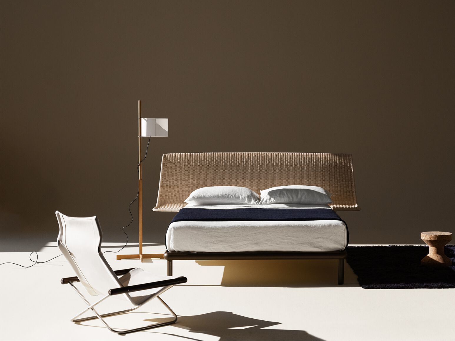 Двуспальная кровать из кованого железа и медоллино Lispi SERAFINO ARCH-00141857