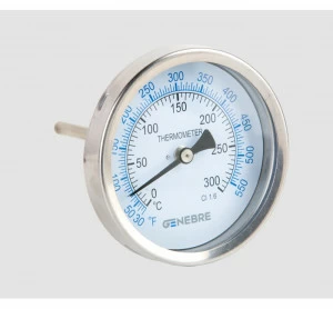 GENEBRE 8036 206 Биметаллический термометр из нержавеющей стали. Обратное соединение