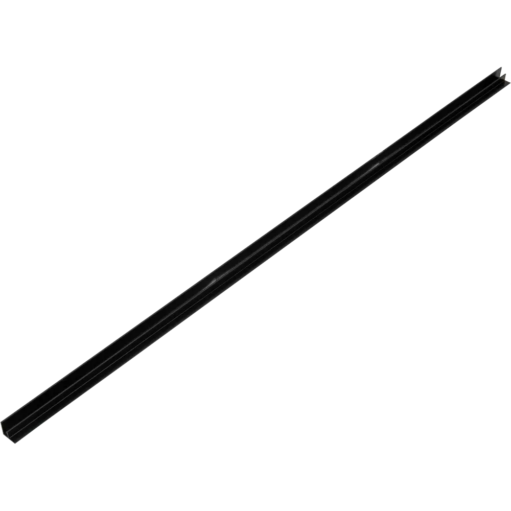 F-профиль угловой для стеновой панели 600х15х7 мм, цвет чёрный Santreyd STLM-2108375 - Вид №1