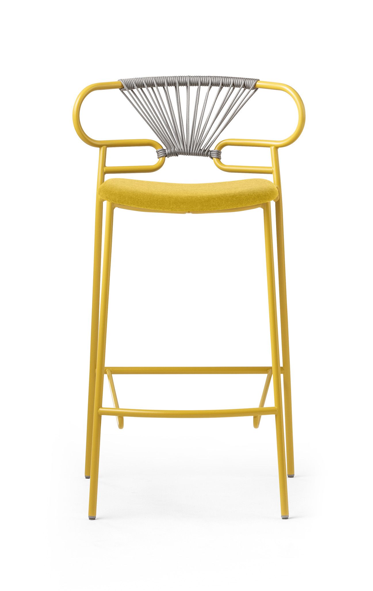 Металлический стул со спинкой с мягким сиденьем TrabA' Genoa ARCH-00092060 - Вид №1