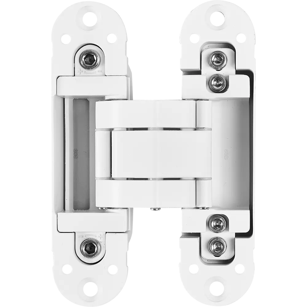 88906677 Петля дверная скрытая 120x30x30 мм ЦАМ цвет белый STLM-0894747 Santreyd 