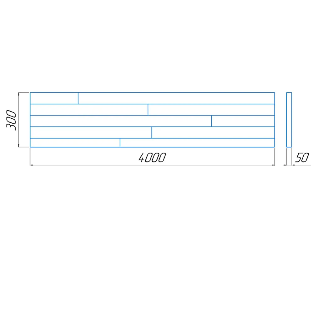Тетива лестничная Santreyd из массива лиственницы 50x300x4000 мм 82000439 STLM-0016890 - Вид №3