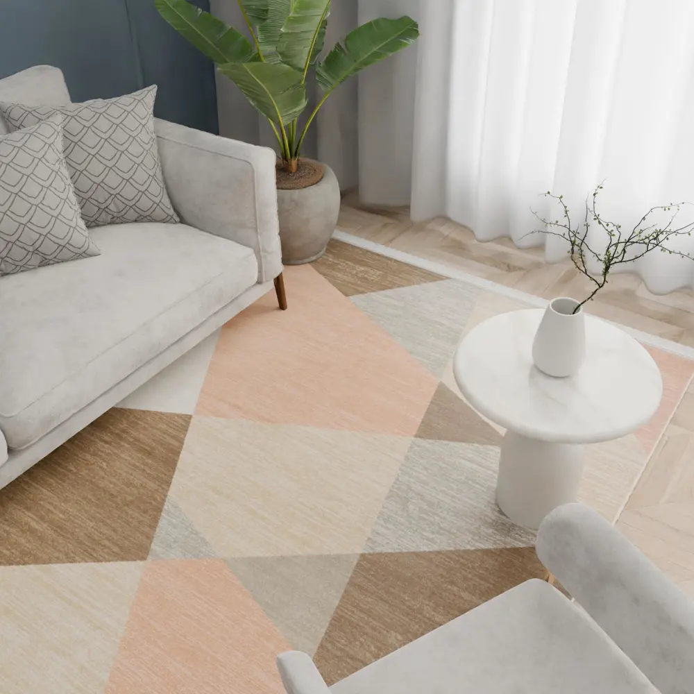 89374982 Ковер Leo 160x230 см вискоза 927977/2929 цвет коричневый STLM-1355904 RAGOLLE 