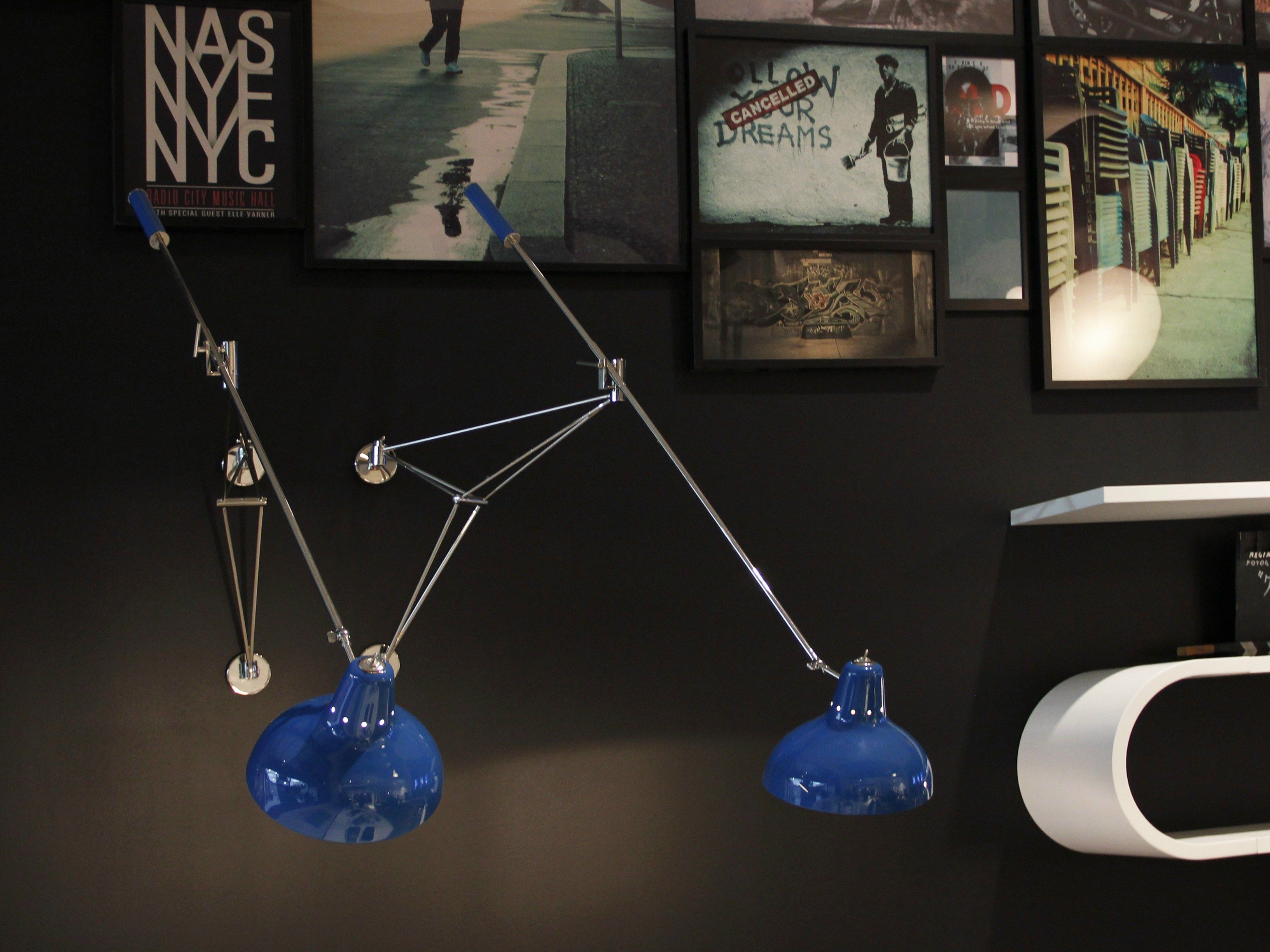 Регулируемая хромированная металлическая настенная лампа Delightfull ARCH-00063061 - Вид №1