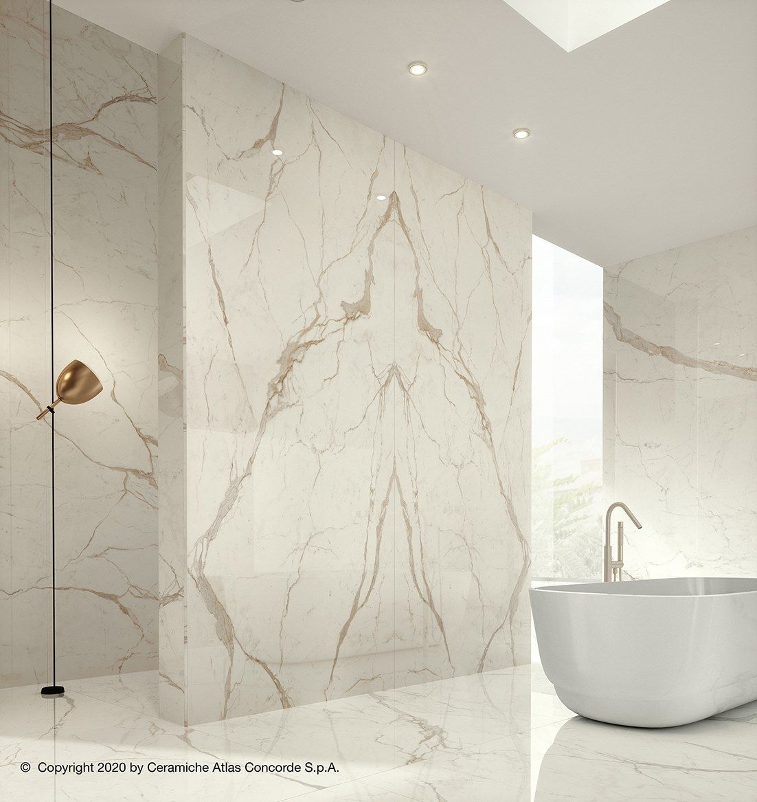 Пол из керамогранита с мраморным эффектом Atlas Concorde Marvel Shine ARCH-00045897 - Вид №53