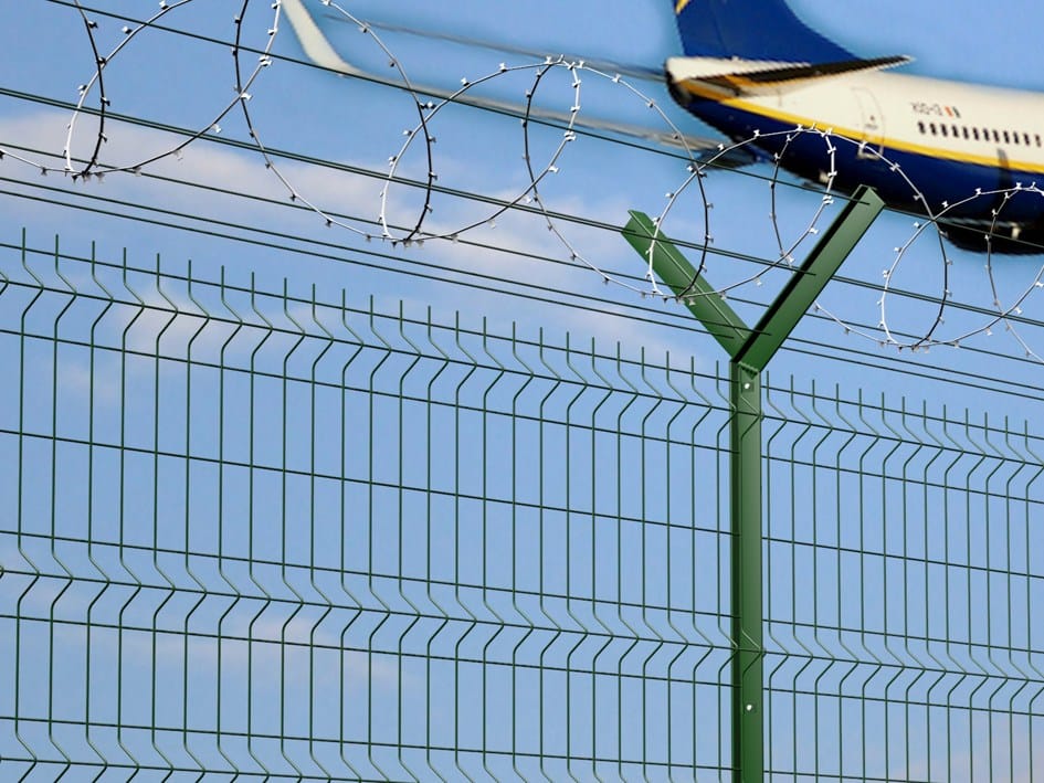 Изогнутые столбы для безопасности Ferro Bulloni колючая проволока, изогнутые столбы и концертина ARCH-00031496 - Вид №3