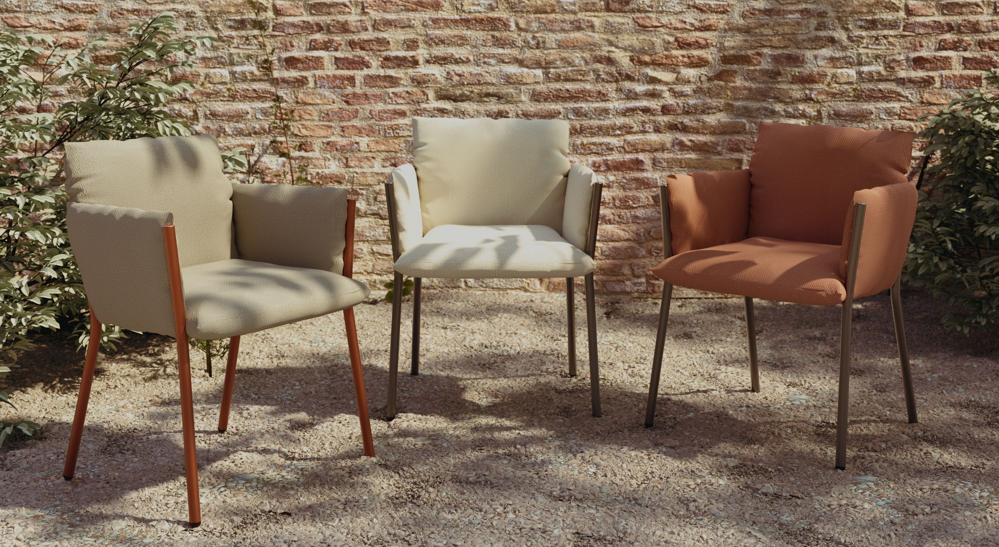 Тканевый мягкий садовый стул с подлокотниками S-CAB Breeze ARCH-00110792 - Вид №12