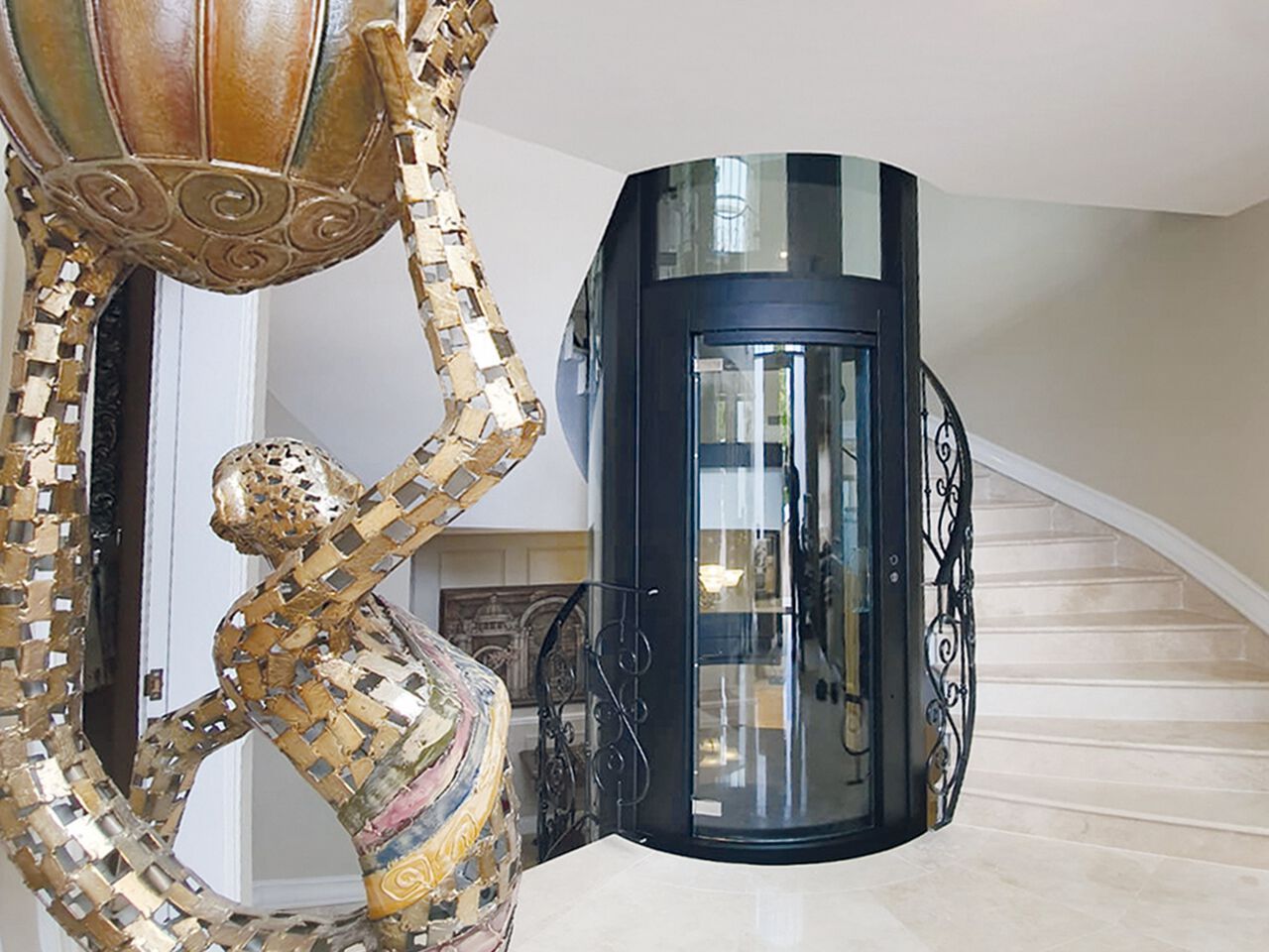 Внутренний гидравлический круглый мини-датчик NOVA Elevators специальный ARCH-00071049 - Вид №1