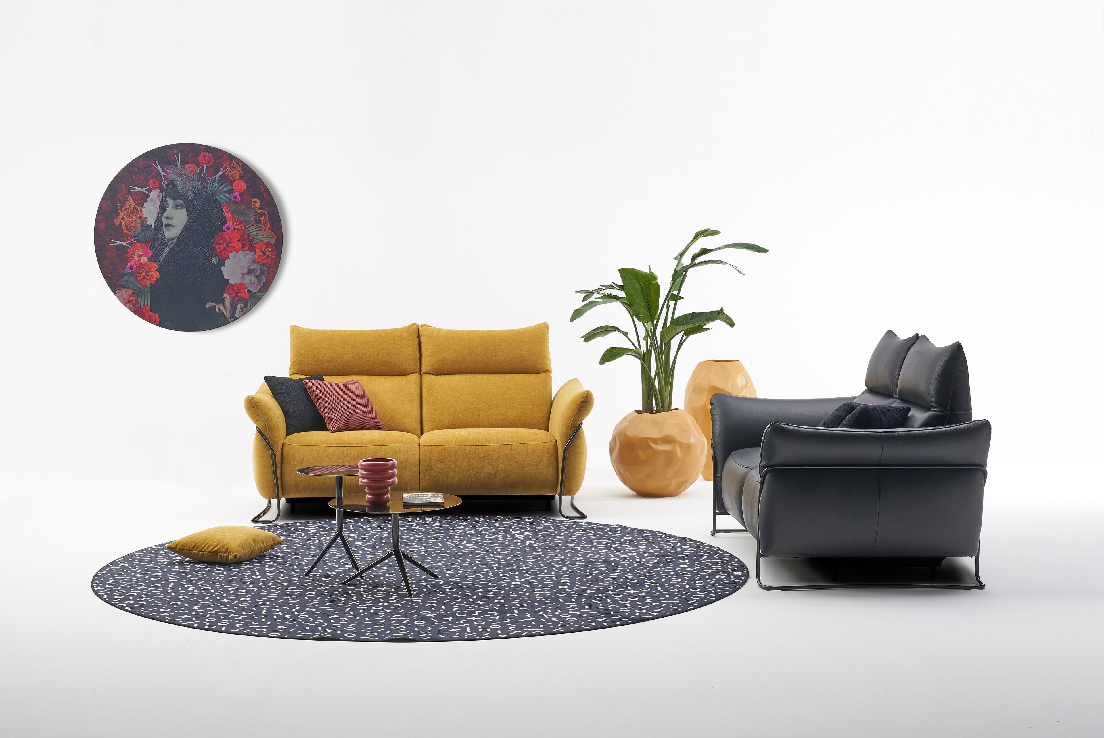 Кожаный диван с подставкой для ног AERRE ITALIA CLOUDY ARCH-00106353 - Вид №2