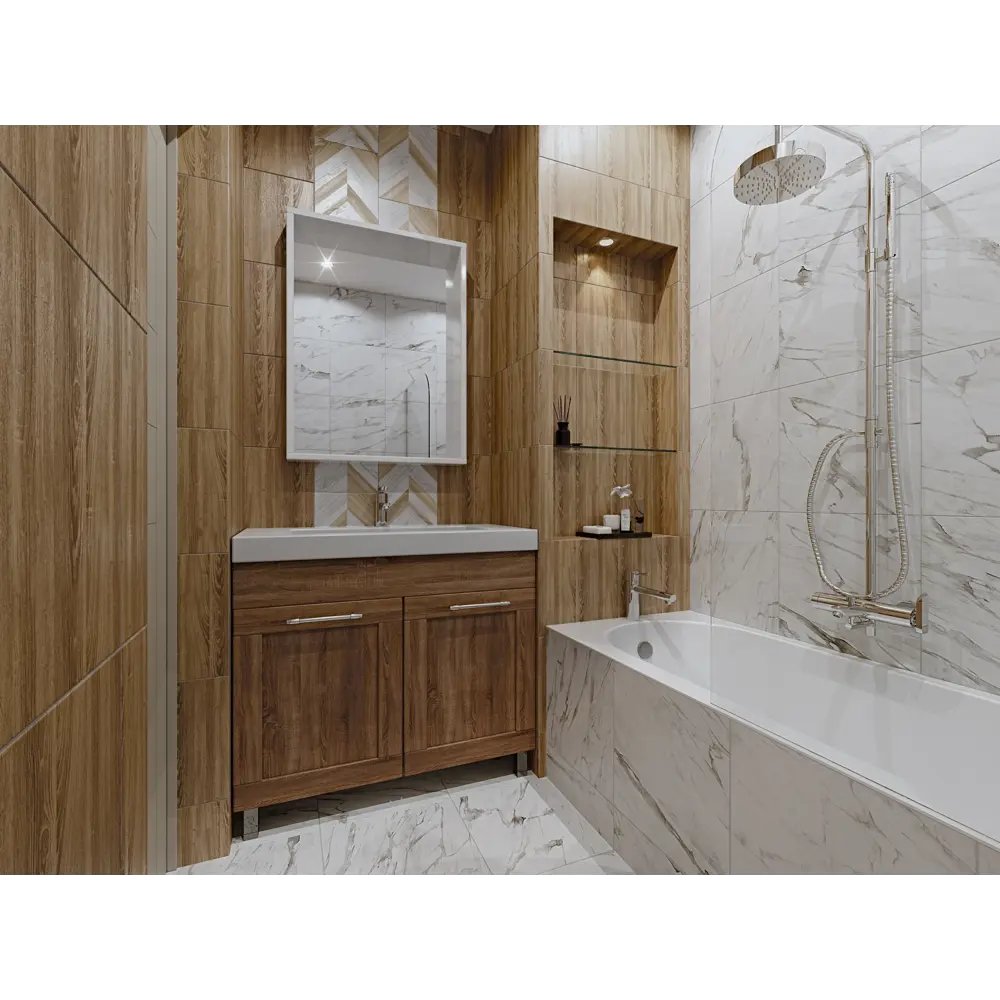 Плитка настенная Wood «Шевро» 35x25 см 1.4 м2 BELANI STLM-2143387 - Вид №4