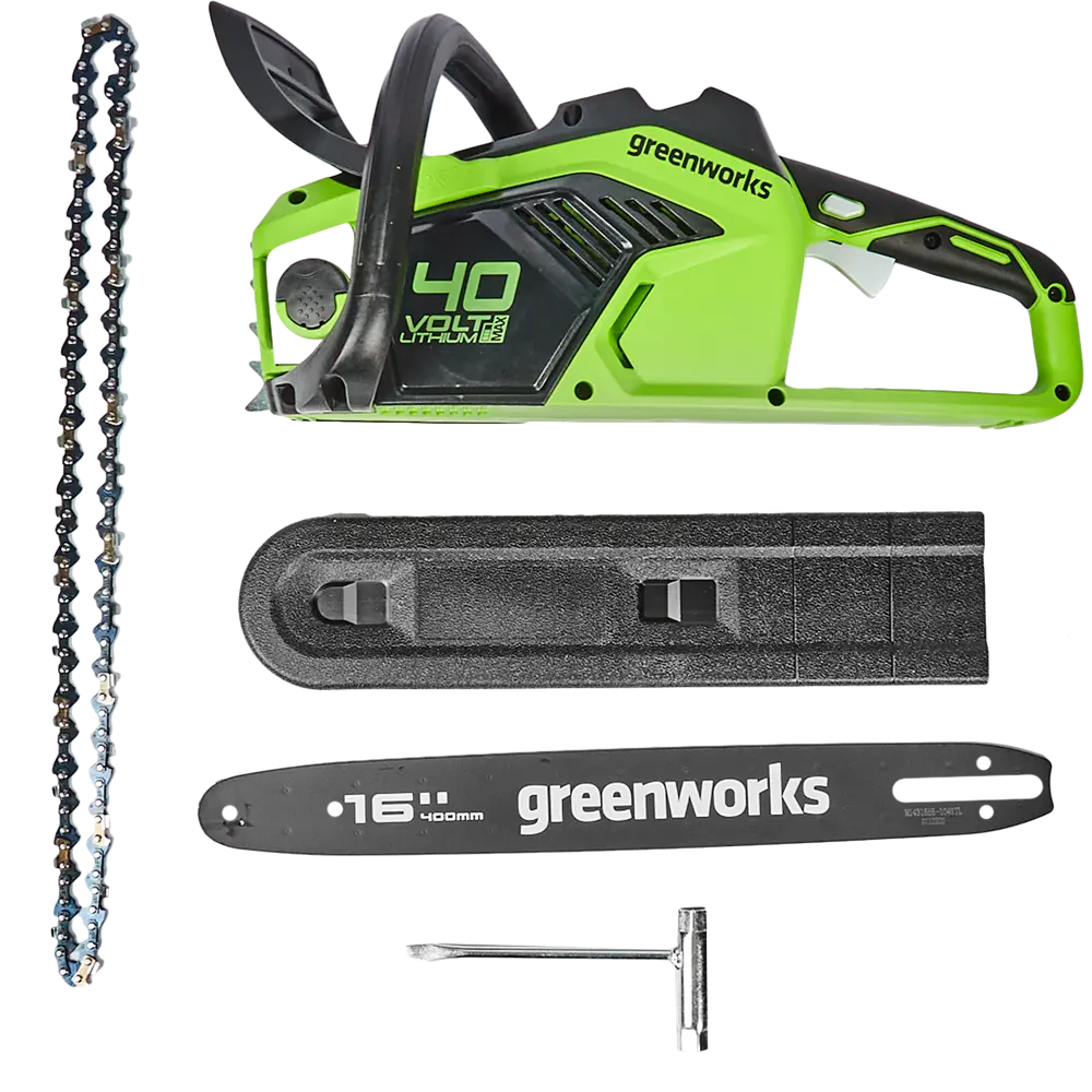 Аккумуляторная пила Greenworks 2005807 40 В шина 40 см АКБ и ЗУ не в комплекте STLM-2086774 - Вид №1