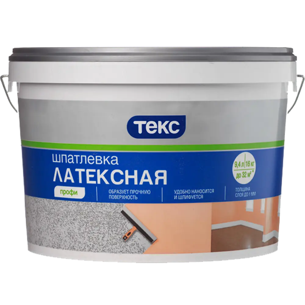Шпаклевка латексная Текс 16 кг STLM-2199104
