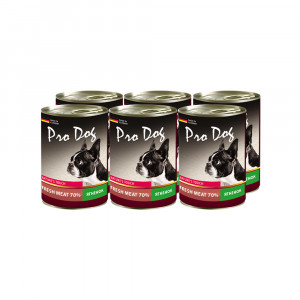 ПР0025896*6 Корм для собак Ягненок 400г (упаковка - 6 шт) PRO DOG