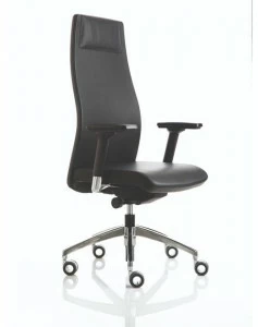 Luxy Кожаное кресло для руководителей с регулируемой высотой и подголовником Smartoffice